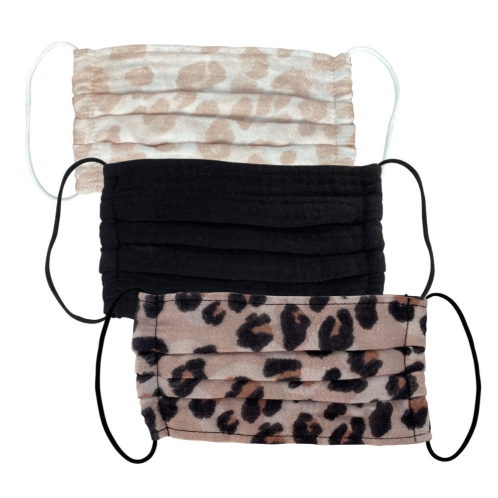 Kitsch  Leopard Pattern Face Masks - Picture 2 of 2